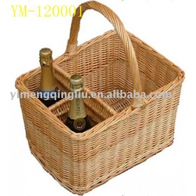 assorted cheap wicker ,willow wine glass basket