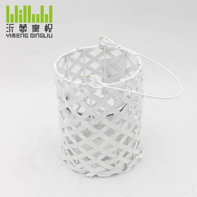 YM-8957201 Handmade Home Decoration lantern decorative for candle white